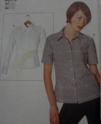 9614 SO EZ VOGUE SEMI-FIT BLOUSE PATTERN 6-22